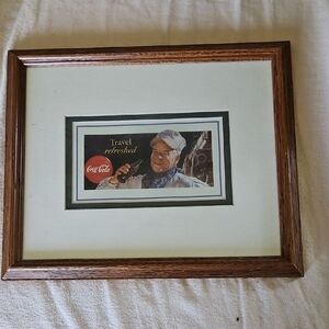 Coca Cola Brown Accent Picture Frame